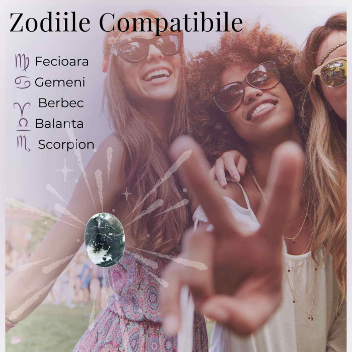 Piatra de Buzunar din Agat Muschi Natural - Promoveaza Echilibrul și Vindecarea Emoționala [4]