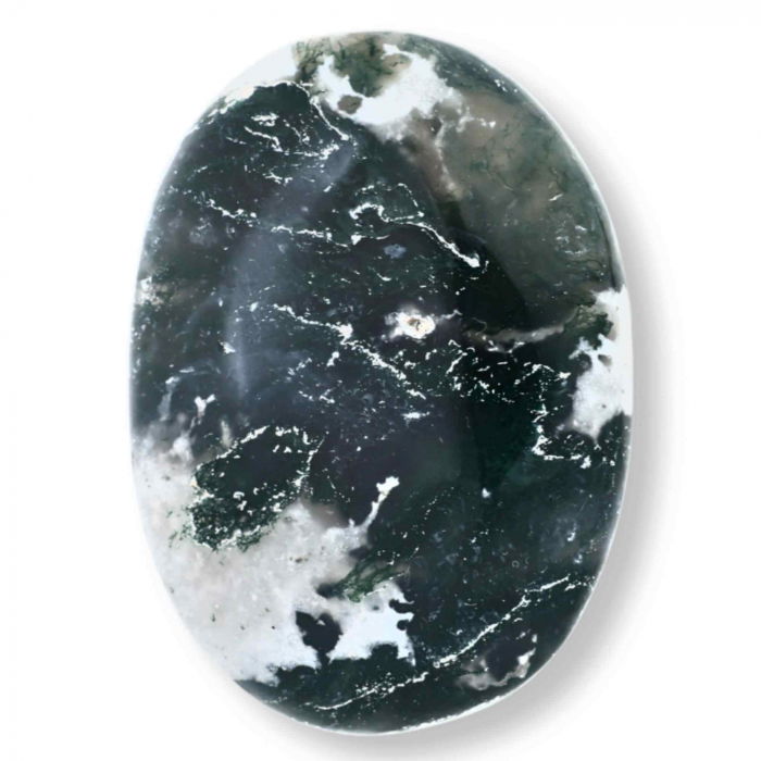 Piatra de Buzunar din Agat Muschi Natural - Promoveaza Echilibrul și Vindecarea Emoționala [1]