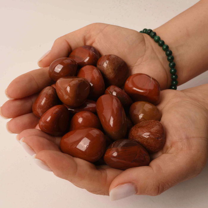 Piatra rulata din Jasp Rosu Natural - Creste Energia si Vitalitatea, 2-3 cm [5]