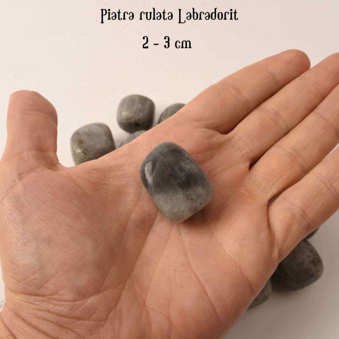 Piatra rulata din Labradorit Natural - Imbunatateste Intuitia, 2-3 cm [3]