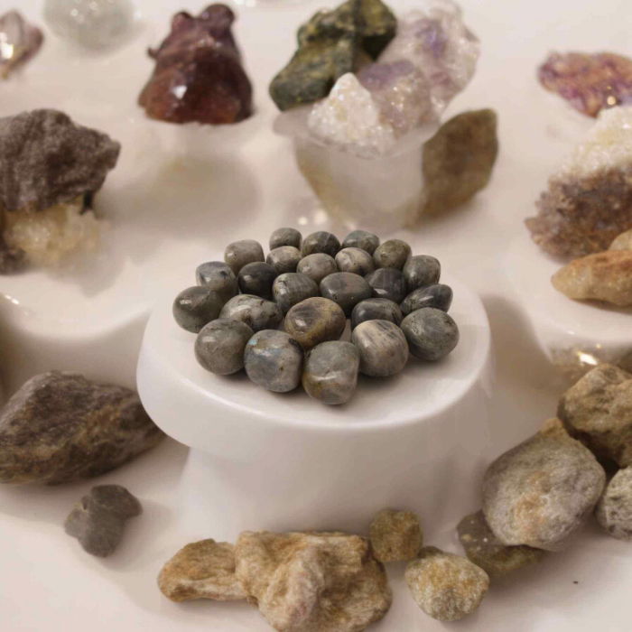 Piatra rulata din Labradorit Natural - Imbunatateste Intuitia, 2-3 cm [4]