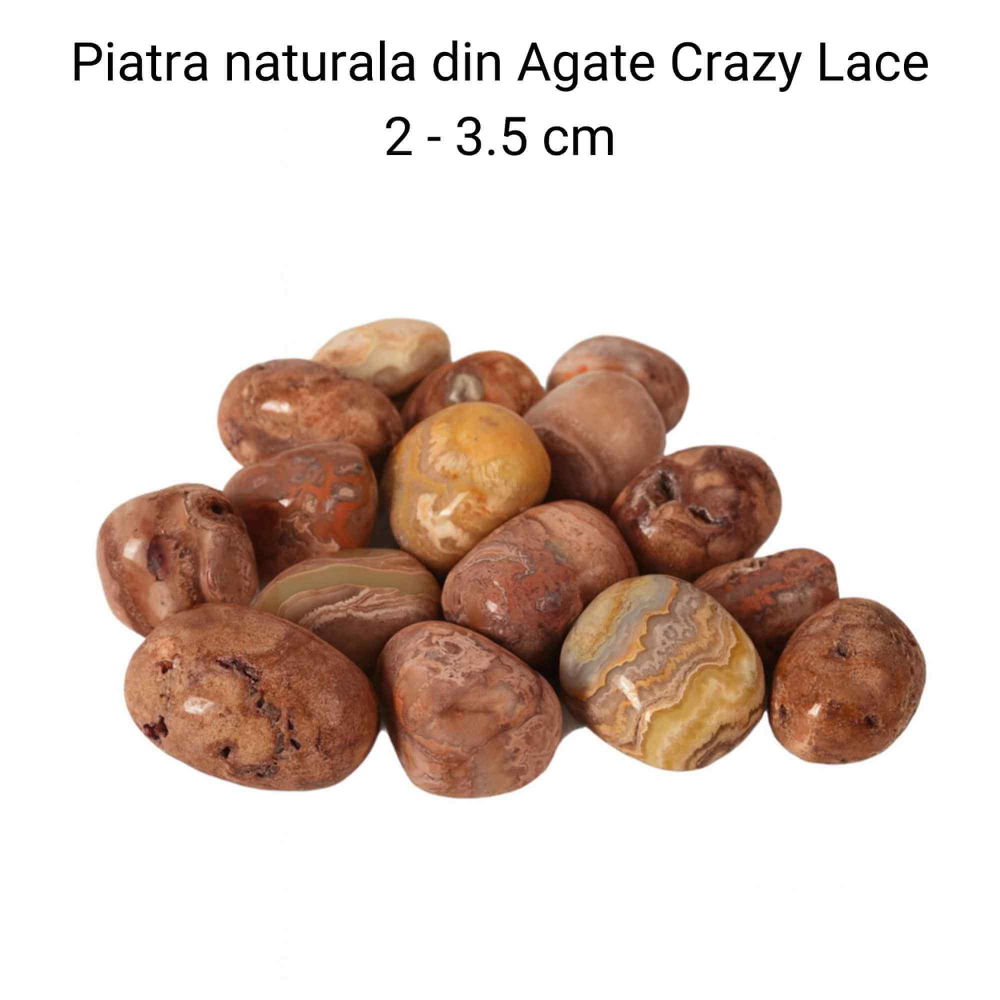 Piatra Naturala Crazy Lace Agate din Indonezia – Vitalitate, Echilibru si Energie Pozitiva [2]