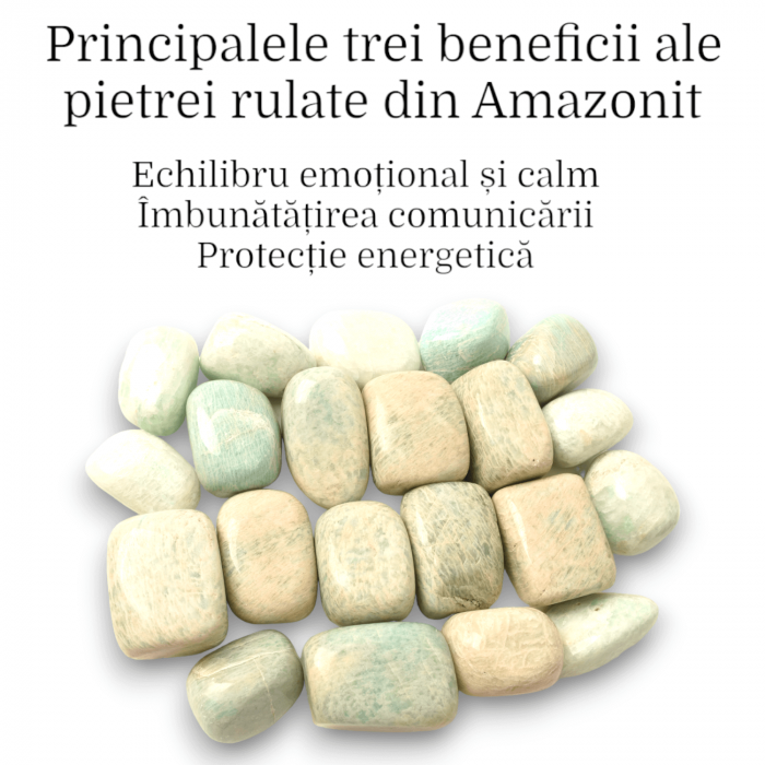 Piatra rulata din Amazonit natural - Calm și Echilibru în Viața Ta [2]