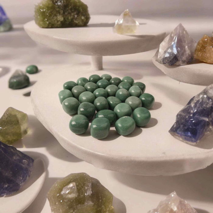 Piatra rulata din Aventurin Verde Natural - Aduce Noroc si Prosperitate, 2-3 cm [5]