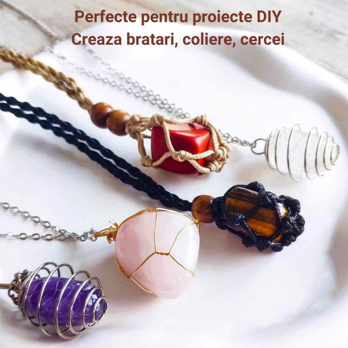 Pietra din Ochi de Tigru Rulat 3-4 cm Ideale pentru Reiki si Vindecare Energetica [3]