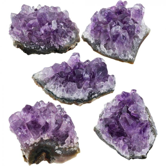 Cluster Ametist Natural din Uruguay, Cristal Unic pentru Meditatie si Echilibrare Energetica, Dimensiuni 5-7 cm [2]