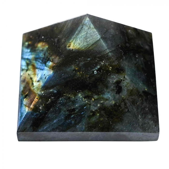 Piramida din Labradorit 8 cm pentru Vindecare prin Cristale - Piatra Naturala pentru Meditatie, Reiki, Echilibrare Chakra si Grila de Cristale [6]