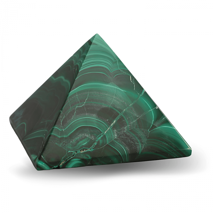 Piramida Malachit natural H 40-45 mm Latime 60 mm 210-230 gr - Sursa de Echilibru și Armonie [1]
