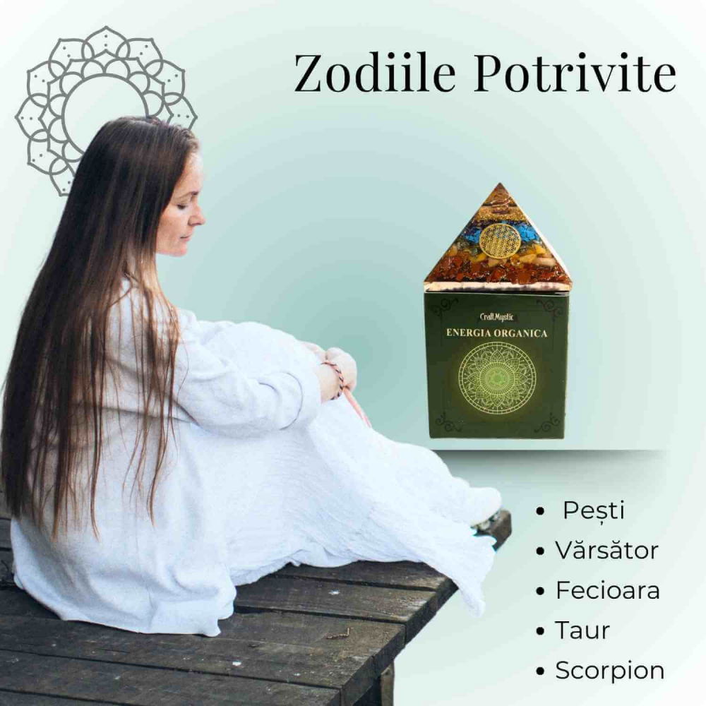 Piramida Orgonica 7 Chakre cu Floarea Vietii - Energie si Armonie [5]