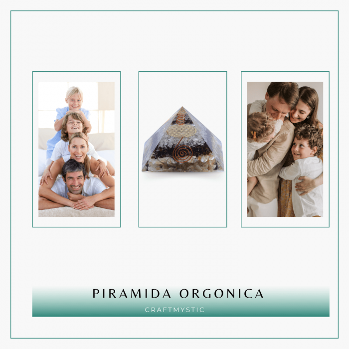 Piramida orgonica cu 3 tipuri de pietre naturale - Armonie si Energie [9]