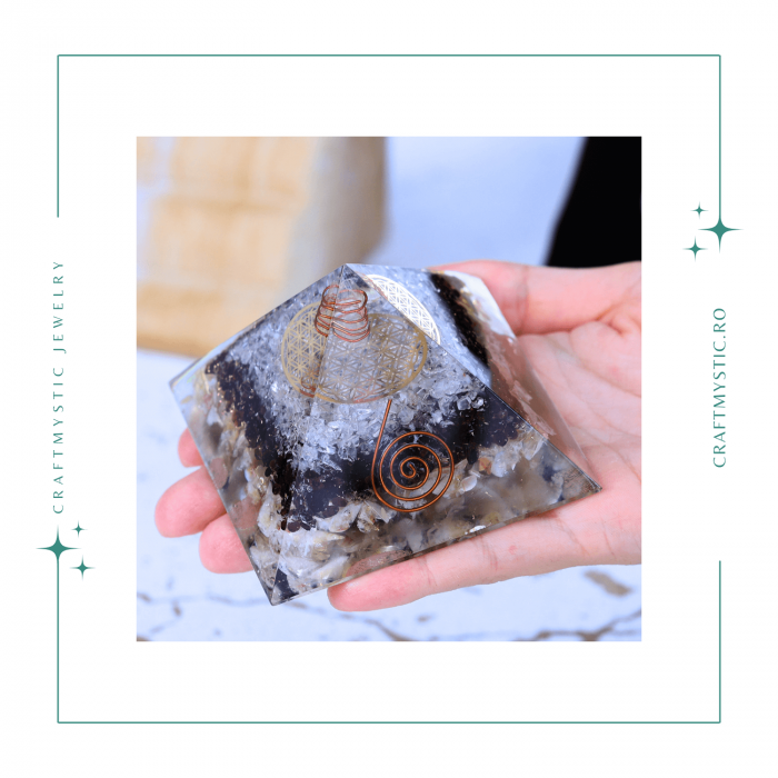 Piramida orgonica cu 3 tipuri de pietre naturale - Armonie si Energie [7]