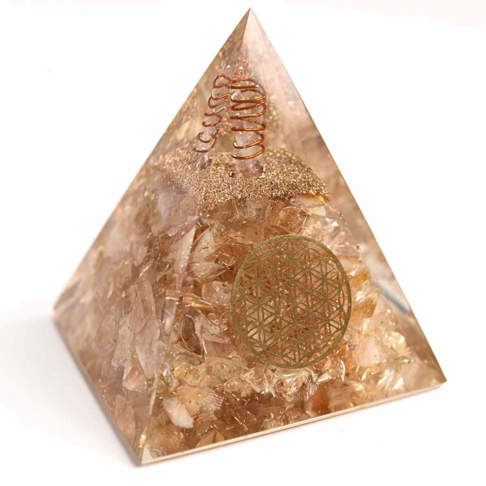 Piramida Orgonica cu Citrin Natural 80-90 mm - Prosperitate si Energie Pozitiva [1]