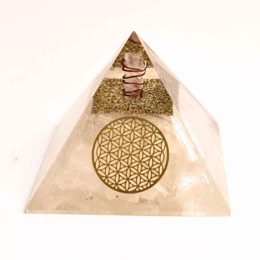 Piramida Orgonica cu Selenit si Floarea Vietii - Energizare si Protectie Naturala [1]