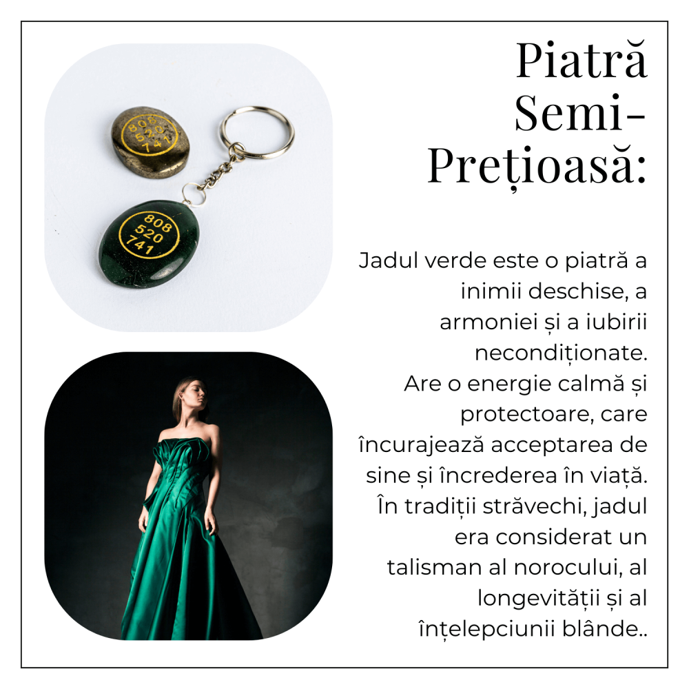 Piramida Orgonica cu Simboluri Zibu si Jad Verde – Energia Secreta a Echilibrului [8]