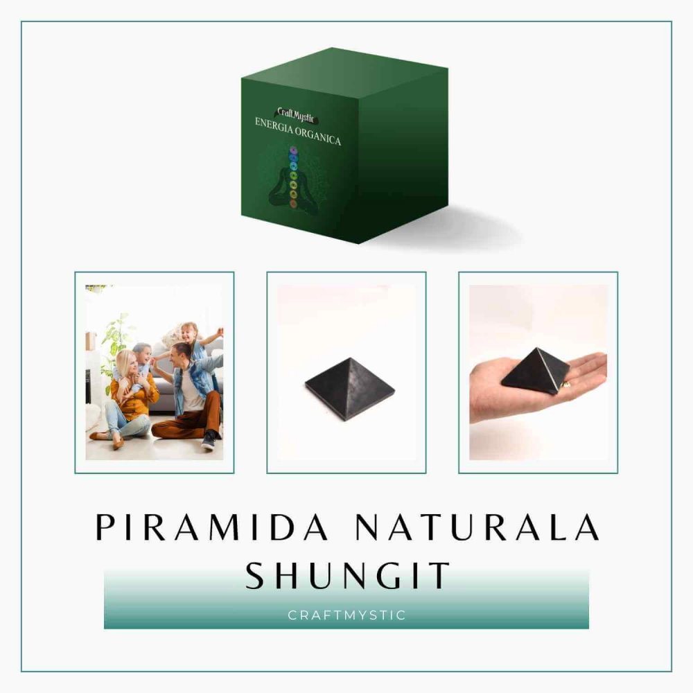 Piramida Sculptata Manual 60mm din Shungit Natural [8]