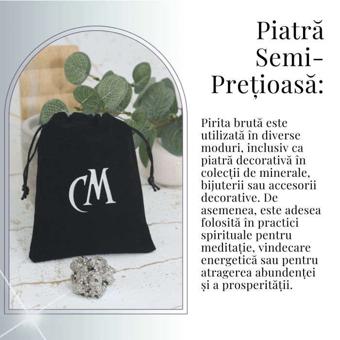 Specimen Pirita Bruta 4-5 cm - Creste Energia si Increderea [8]