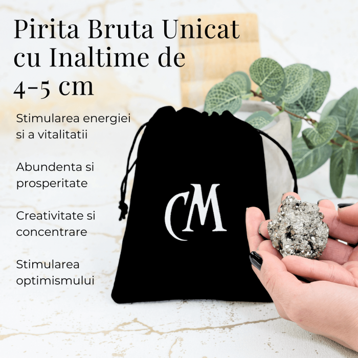 Specimen Pirita Bruta 4-5 cm - Creste Energia si Increderea [3]