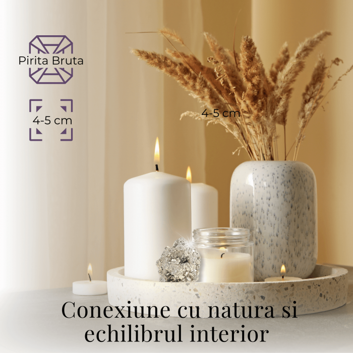 Specimen Pirita Bruta 4-5 cm - Creste Energia si Increderea [4]