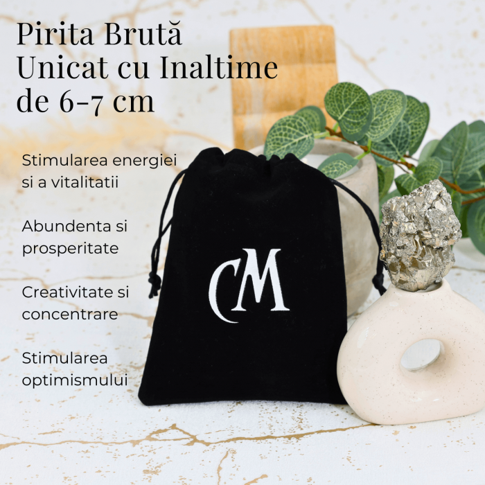 Specimen Pirita Bruta 6-7 cm - Amplifica Energia si Protectia [3]
