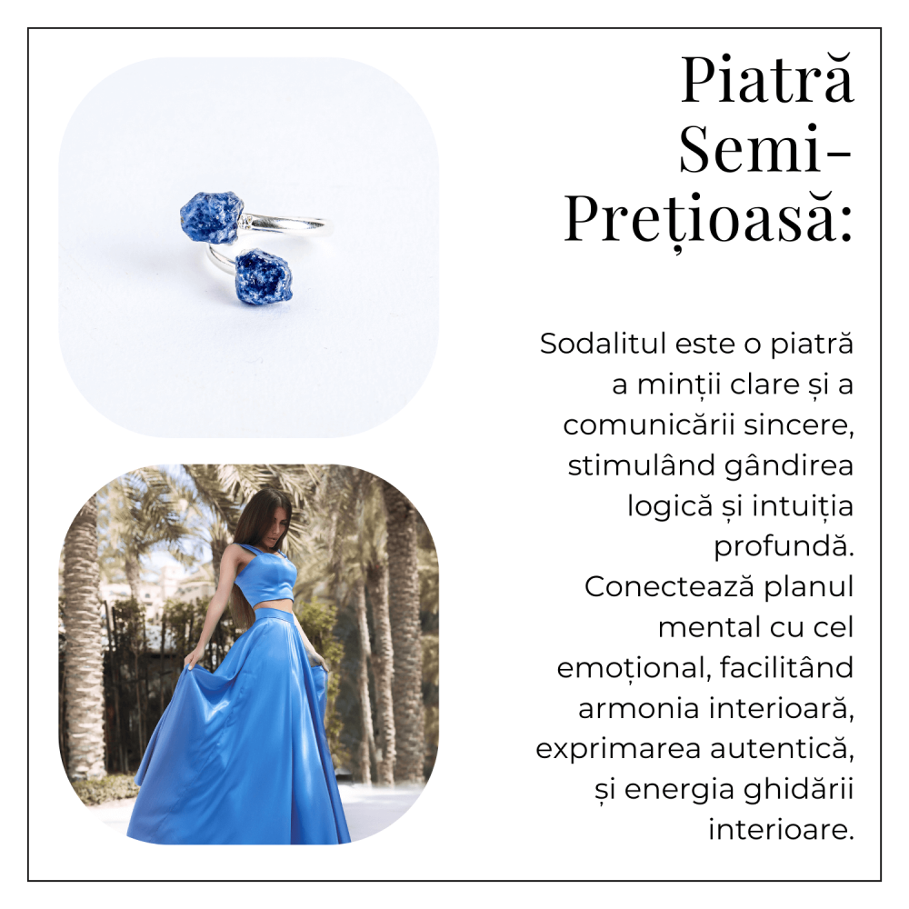 Ghidare si inspiratie – Inel cu dubla piatra sodalit in forma bruta [6]