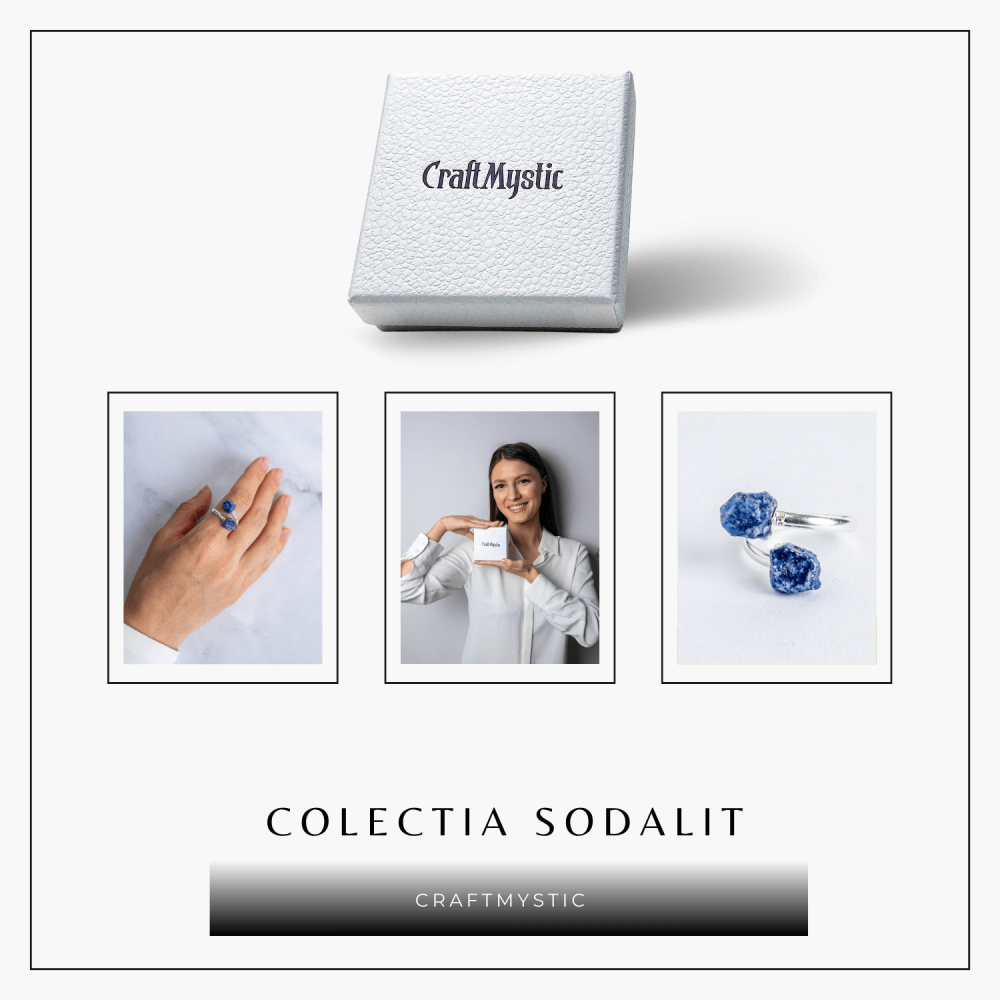 Ghidare si inspiratie – Inel cu dubla piatra sodalit in forma bruta [8]