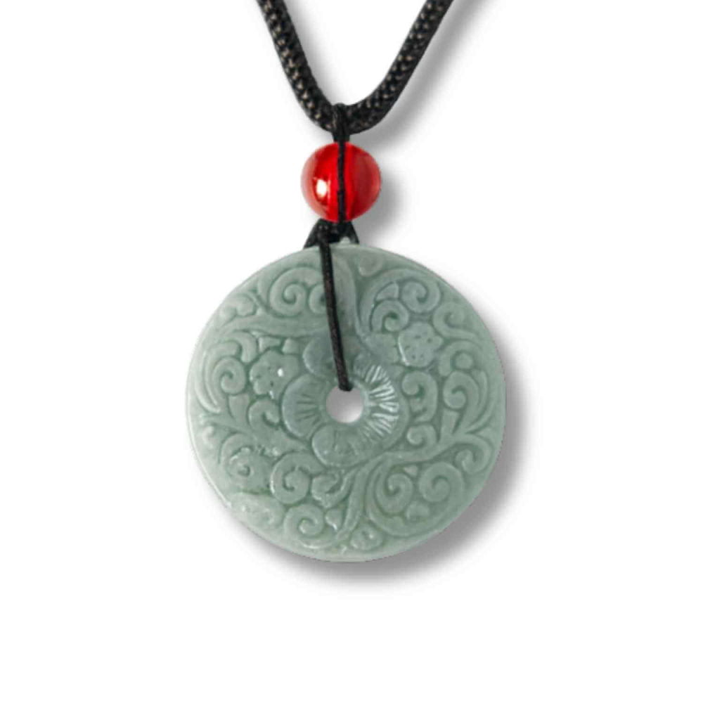 Protectie si Echilibru – Colier cu Jad Natural Sculptat [1]