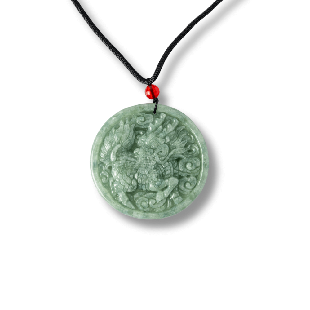 Colier din jadit rusesc natural cu dragon protectiv – talisman de forta si echilibru [9]