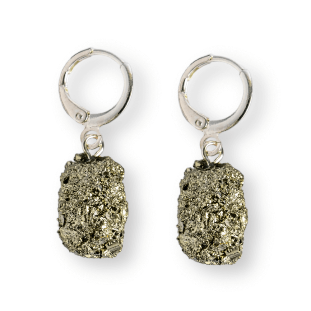 Talisman pentru succes si scut energetic – Cercei argintii cu Pirita [1]