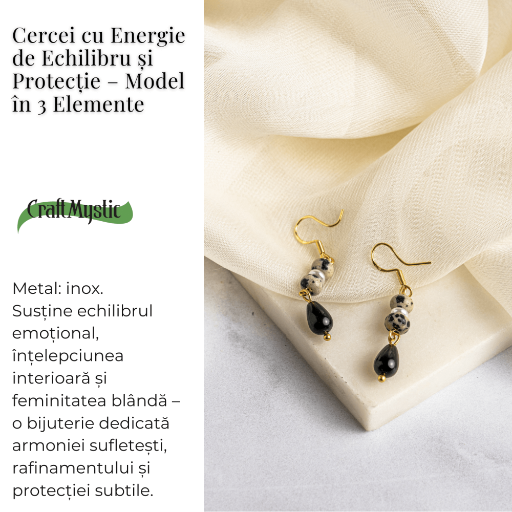 Cercei cu Energie de Echilibru si Protectie – Model in 3 Elemente [3]