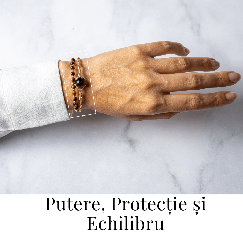Protectie si Claritate Mentala - Bratara din Ochi de Tigru Natural [2]
