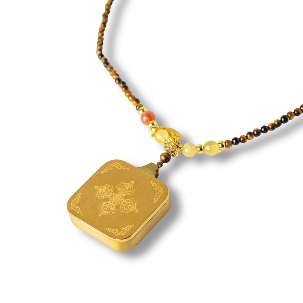 Putere si Protectie – Colier Zaki Ram Tangka cu Ochi de Tigru Natural [9]