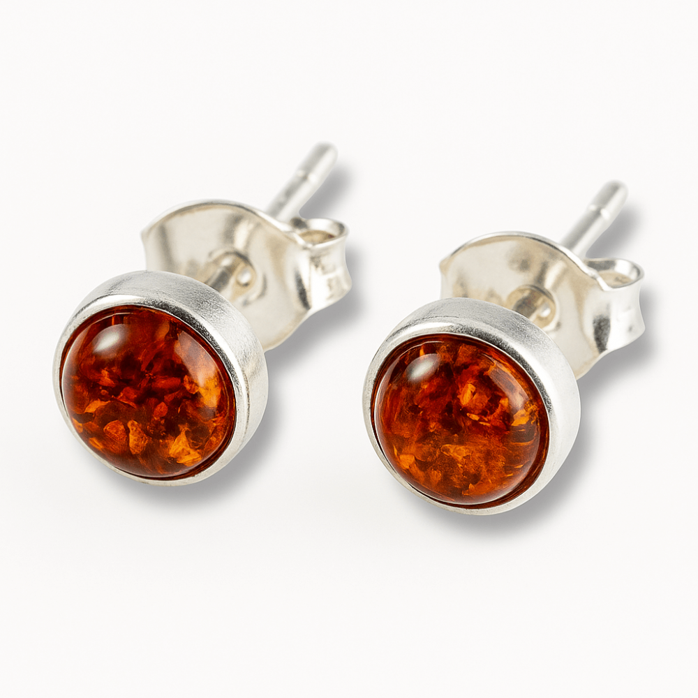 Rafinament discret – Cercei Finuti din Argint 925 cu Chihlimbar [1]