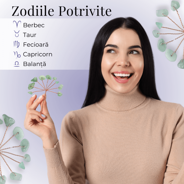 Ramurica Creativă DIY cu Pietre Naturale de Aventurin Verde (9 Pietricele) [2]