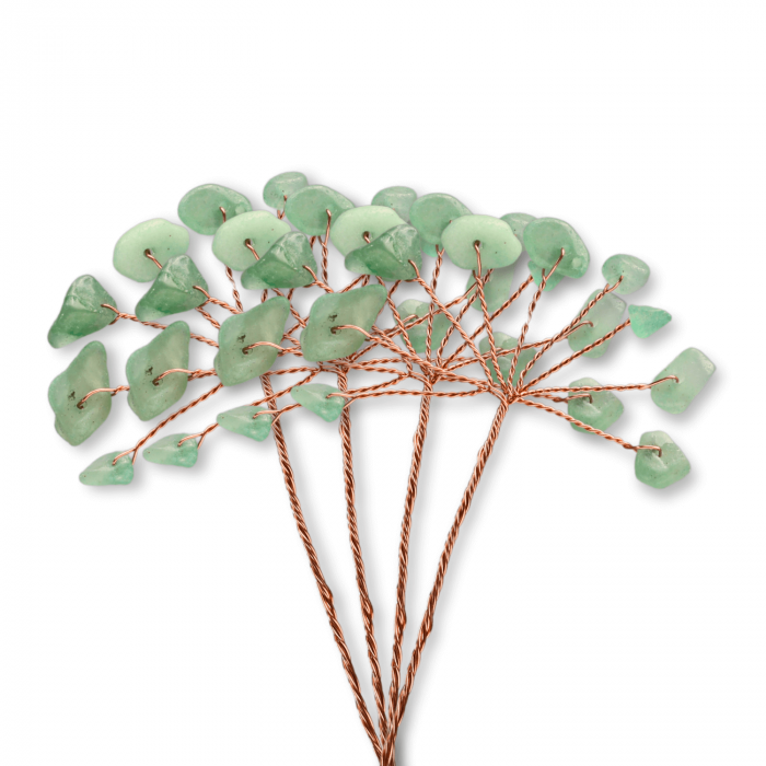 Ramurica Creativă DIY cu Pietre Naturale de Aventurin Verde (9 Pietricele) [8]