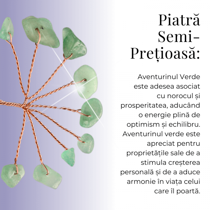 Ramurica Creativă DIY cu Pietre Naturale de Aventurin Verde (9 Pietricele) [4]