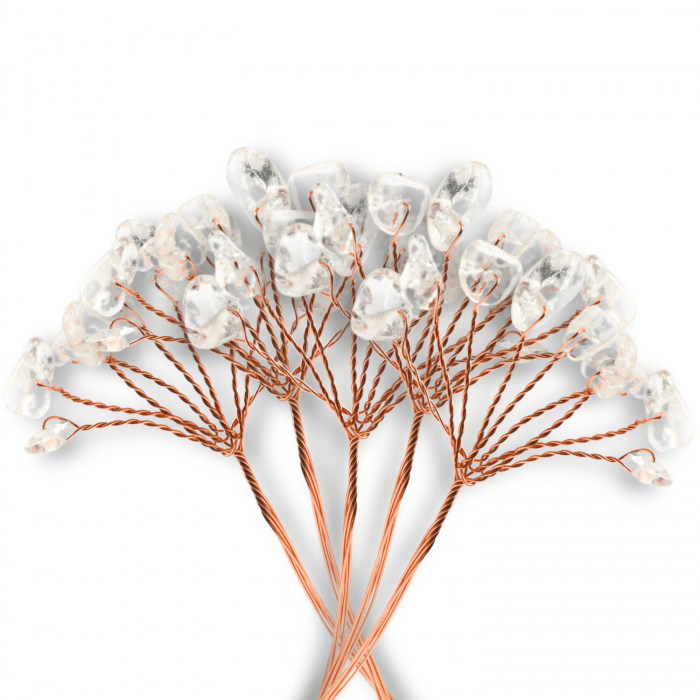 Ramurica DIY din Pietre Naturale Cuart Transparent (9 Pietricele) [3]