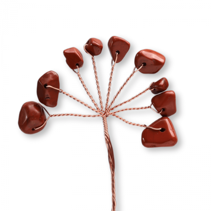 Ramurica Creativa DIY cu Pietre Naturale Jasp Rosu (9 Pietricele) [1]