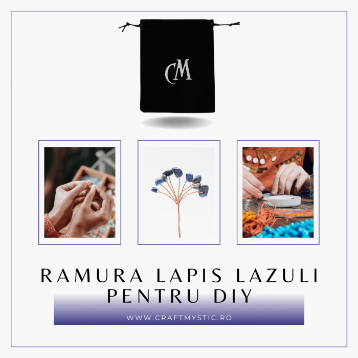 Ramurica DIY din Pietre Naturale Lapis Lazuli (9 Pietricele) [8]
