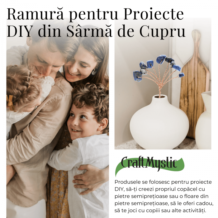 Ramurica DIY din Pietre Naturale Lapis Lazuli (9 Pietricele) [9]