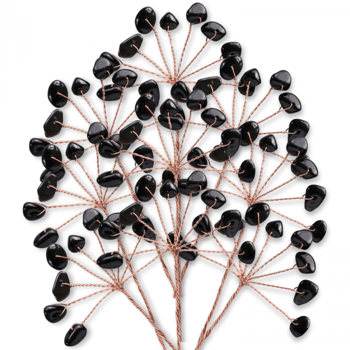 Ramurica DIY cu Pietre Naturale de Obsidian (9 Pietricele) [8]