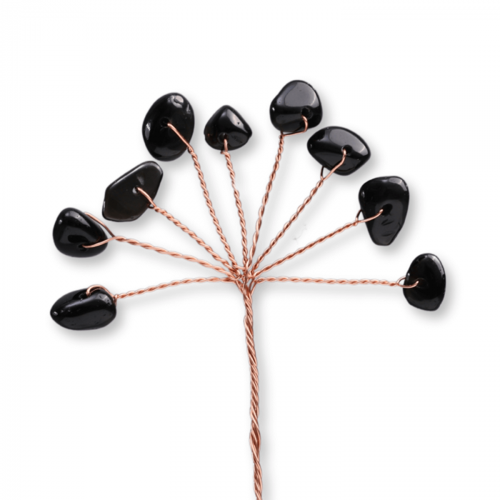 Ramurica DIY cu Pietre Naturale de Obsidian (9 Pietricele) [1]