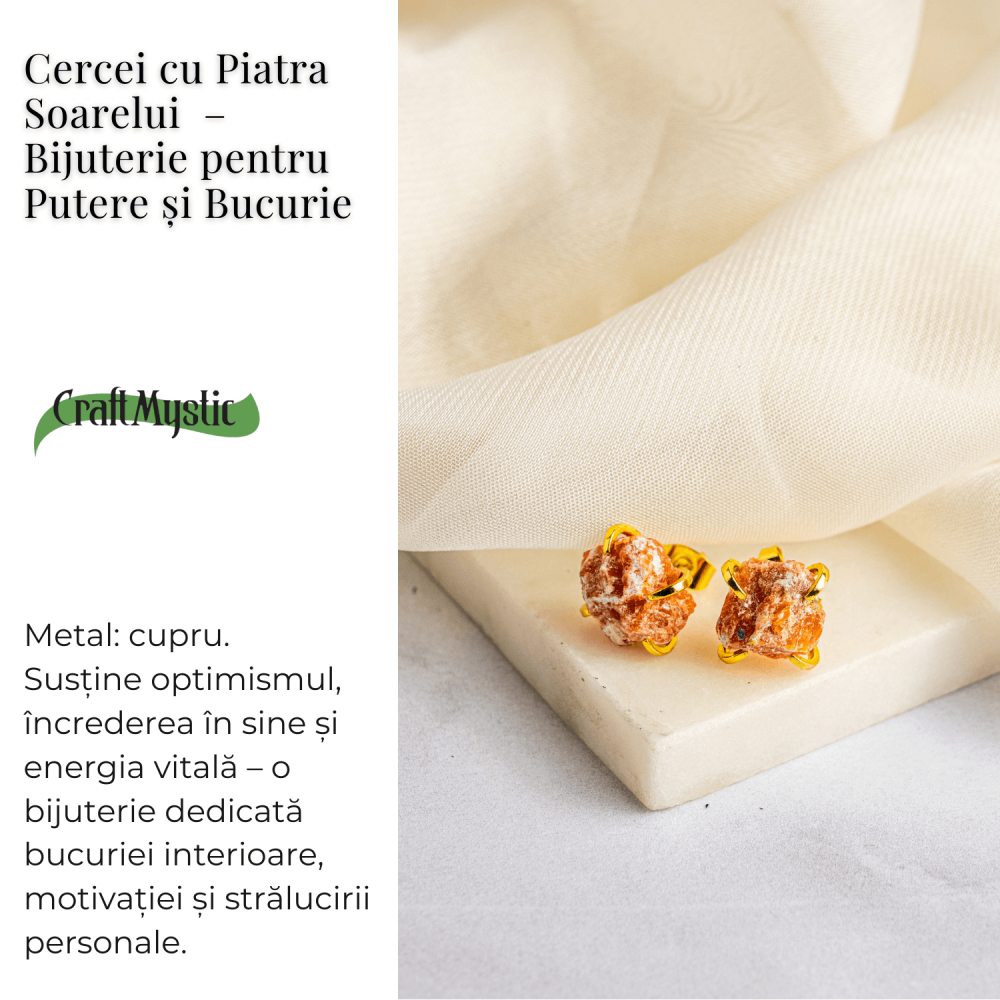 Putere si Bucurie – Cercei cu Reflexe Aurii si Inchidere cu Tija [3]