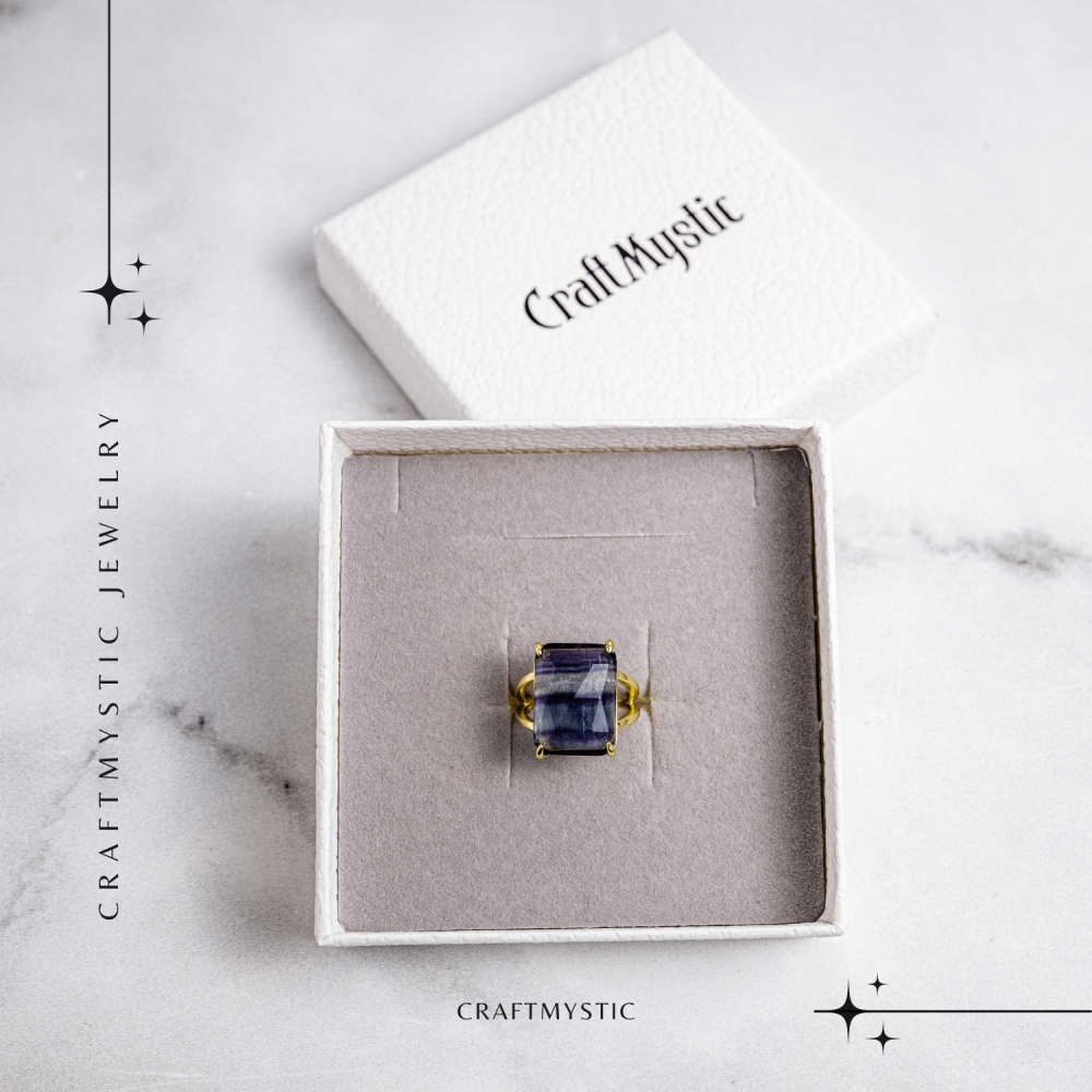 Claritate si Protectie – Inel cu Fluorit Natural si Energie Mentala [7]