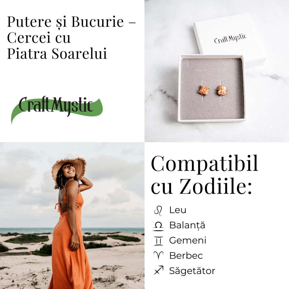 Putere si Bucurie – Cercei cu Reflexe Aurii si Inchidere cu Tija [5]