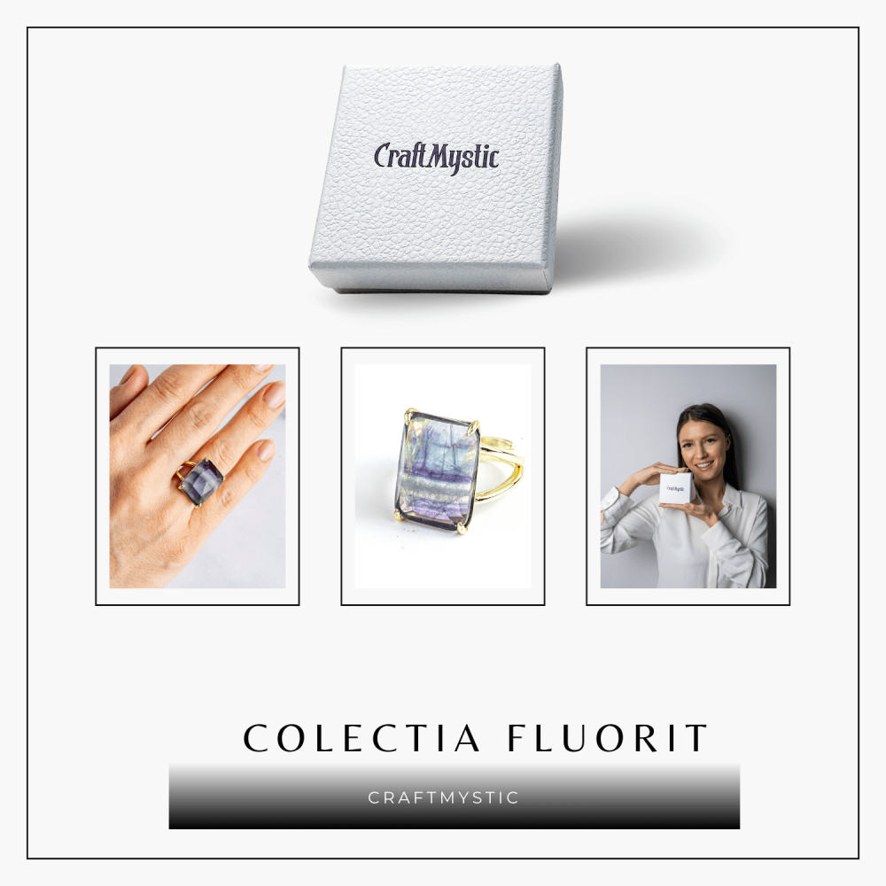 Claritate si Protectie – Inel cu Fluorit Natural si Energie Mentala [8]