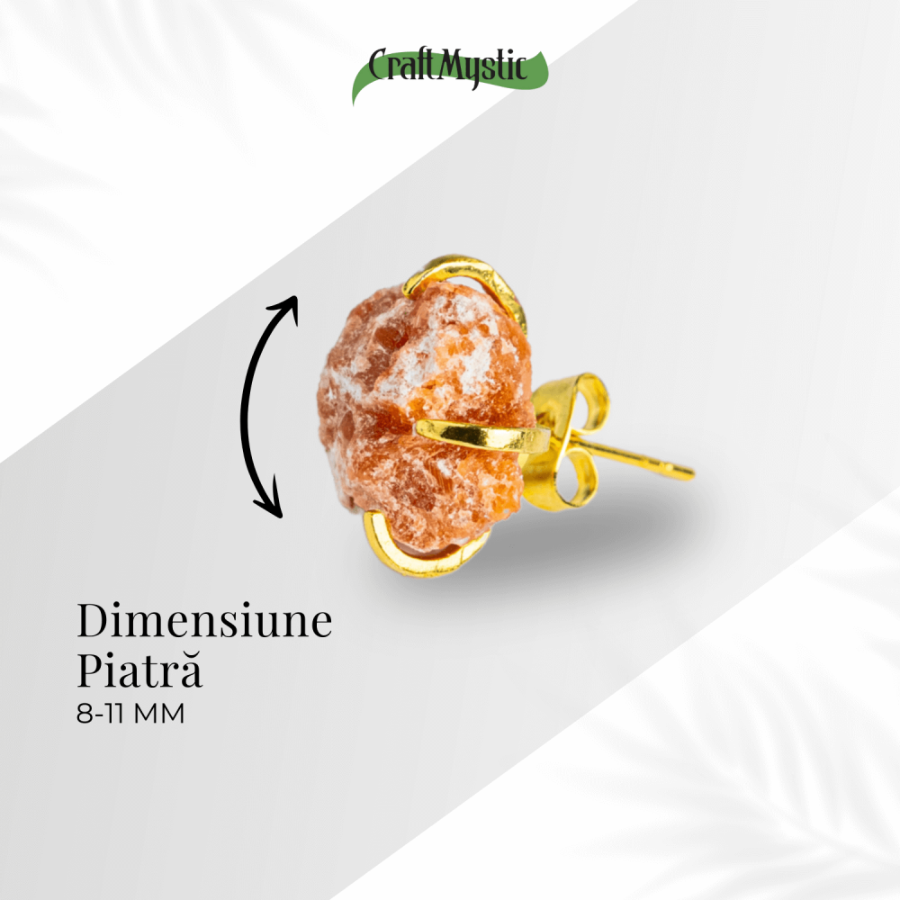 Putere si Bucurie – Cercei cu Reflexe Aurii si Inchidere cu Tija [4]