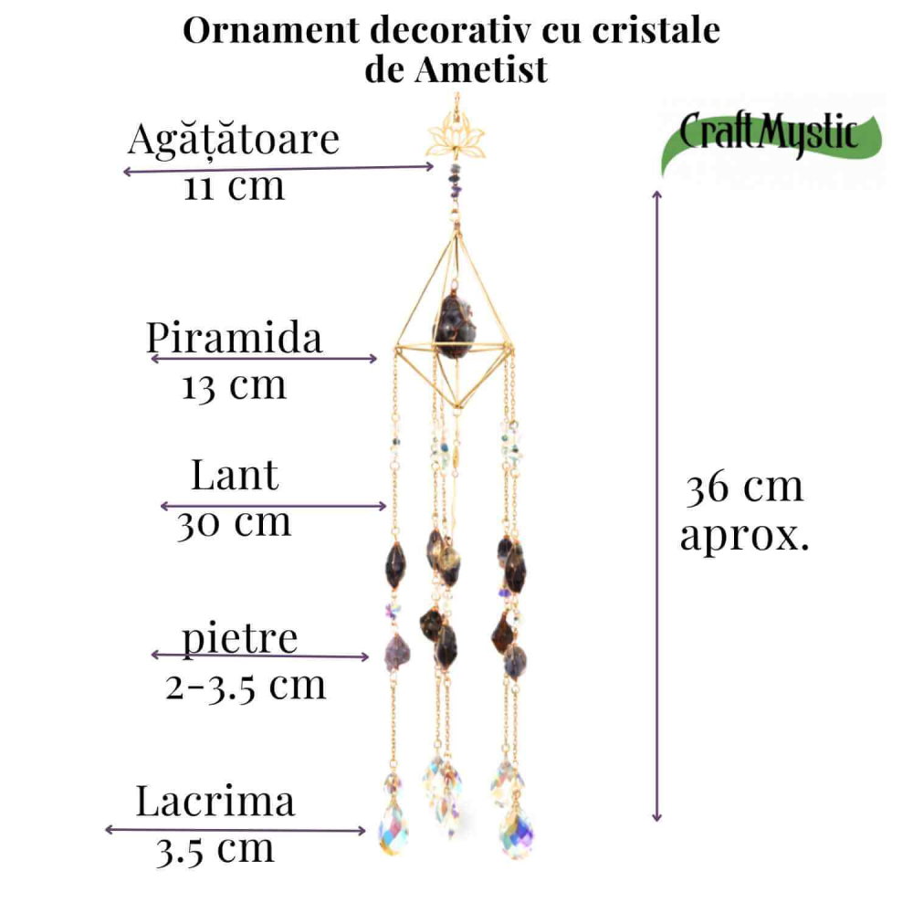 Ornament decorativ cu Ametist – un detaliu care aduce liniste si profunzime in spatiul tau [4]