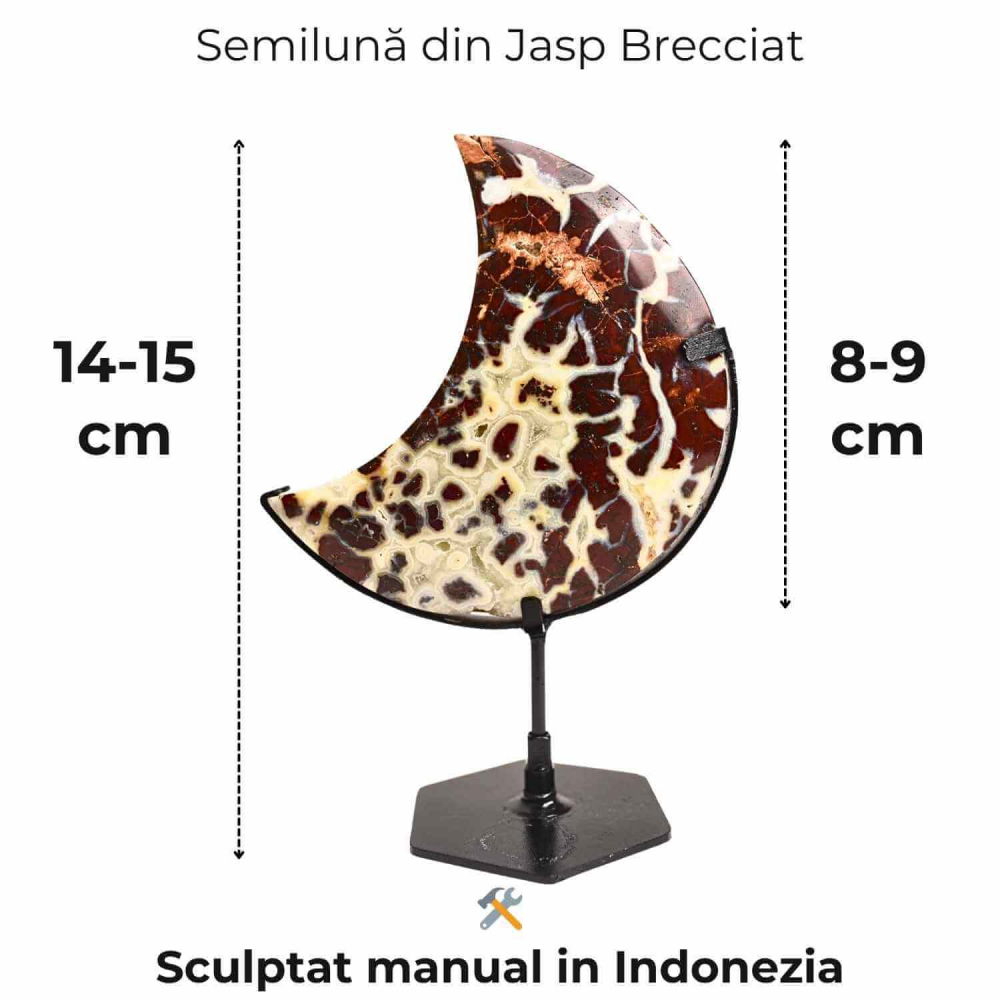 Semiluna din Jasp Brecciat – Simbolul puterii personale si al curajului interior [2]