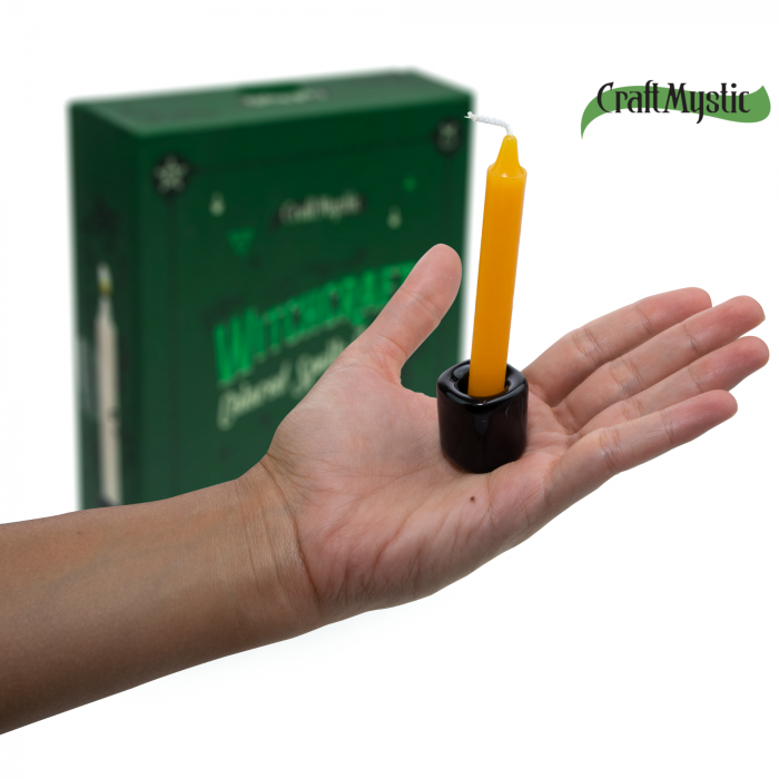 Set de 6 bucati suport ceramica pentru lumanari utilizate pentru ritualuri magice, proiecte DIY, consumabile Wiccan si multe altele [3]