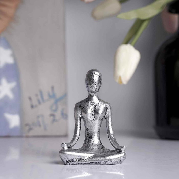 Set 3 statuete sculptate pentru meditatie Yoga - Decor Feng Shui, ideale pentru o stare de liniste si relaxare [7]